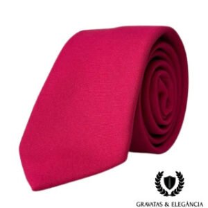 Gravata Semi Slim Rosa Lisa